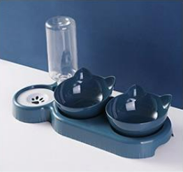 3-in-1 Katzennapf mit Wasserspender