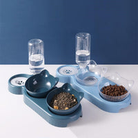 3-in-1 Katzennapf mit Wasserspender